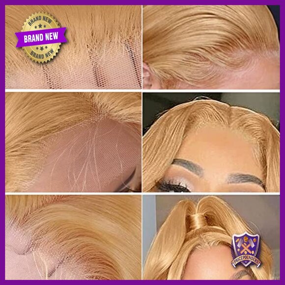 Human Hair Lace Front Wig 13x6 HD Transparent Pre-Plucked Glueless main image 5